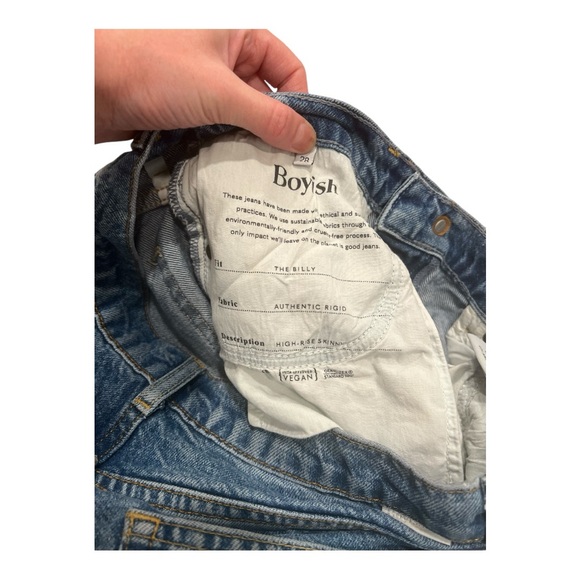 Boyish High Rise Skinny The Billy style jeans womens size 28 - Picture 10 of 12